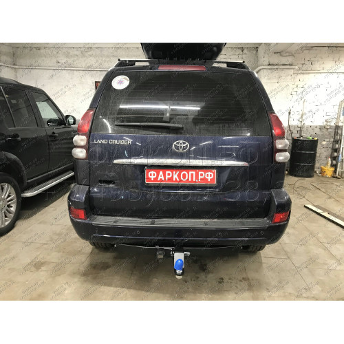 FA 1009-E Бизон Фаркоп на Toyota Land Cruiser Prado 150 2009-2023, Toyota Land Cruiser Prado 120 2002-2009 (3 точки крепления), Lexus GX 2003-2009, 2009-2023 без подрезки бампера. Тип шара: E (легкосъемный шар под квадрат). Нагрузки: 3500/120 кг. Не компл