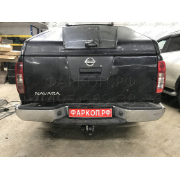 N052A GALIA Полностью оцинкованный фаркоп на Mercedes X-Class 2017-2020, Renault Alaskan 2016-, Nissan Navara D40 2005-2015, D23 2015-. Тип шара: A. Установка без снятия и выреза бампера.