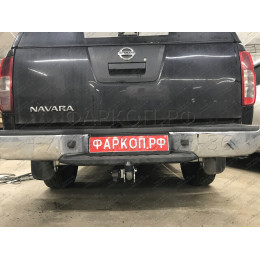N052A GALIA Полностью оцинкованный фаркоп на Mercedes X-Class 2017-2020, Renault Alaskan 2016-, Nissan Navara D40 2005-2015, D23 2015-. Тип шара: A. Установка без снятия и выреза бампера.