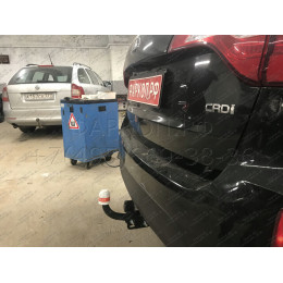 7231 Трейлер Фаркоп для Hyundai Santa Fe 2012-2018, в т.ч. Hyundai Santa Fe Premium 2016-2018, Kia Sorento 2012-2015. Требуется подрезка бампера. Тип шара: A. Нагрузки: 1000/50 кг, масса ф