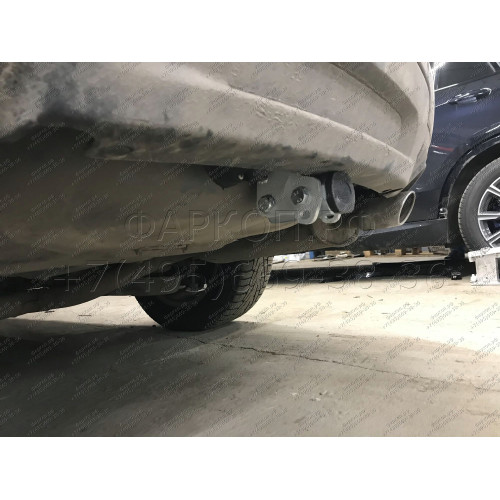 F123C GALIA Полностью оцинкованный фаркоп на Ford Explorer 2011-2015 (без подрезки бампера), Ford Explorer 2015-2020 (минимальная подрезка бампера). Подрозетник убирается за бампер. Тип шара: C (горизонтальный съемный). Нагрузки: 2400/130 кг, масса фаркоп