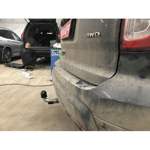F123C GALIA Полностью оцинкованный фаркоп на Ford Explorer 2011-2015 (без подрезки бампера), Ford Explorer 2015-2020 (минимальная подрезка бампера). Подрозетник убирается за бампер. Тип шара: C (горизонтальный съемный). Нагрузки: 2400/130 кг, масса фаркоп