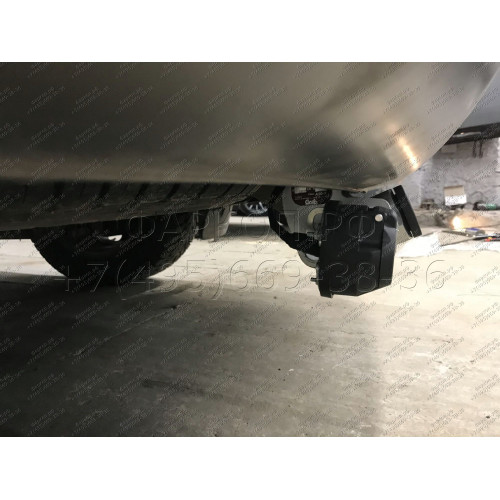 H077C GALIA Полностью оцинкованный фаркоп на Hyundai Starex 2008-2018, 2018-2023, Hyundai H1 2008-2018, 2018-2023. Тип шара: C (горизонтальный съемный). Установка без снятия и выреза бампера. Нагрузки: 2300/100 кг, масса фаркопа 25,57 кг