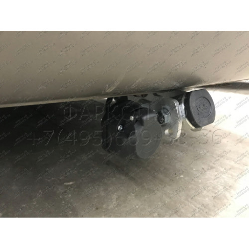 H077C GALIA Полностью оцинкованный фаркоп на Hyundai Starex 2008-2018, 2018-2023, Hyundai H1 2008-2018, 2018-2023. Тип шара: C (горизонтальный съемный). Установка без снятия и выреза бампера. Нагрузки: 2300/100 кг, масса фаркопа 25,57 кг
