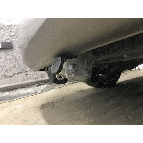 H077C GALIA Полностью оцинкованный фаркоп на Hyundai Starex 2008-2018, 2018-2023, Hyundai H1 2008-2018, 2018-2023. Тип шара: C (горизонтальный съемный). Установка без снятия и выреза бампера. Нагрузки: 2300/100 кг, масса фаркопа 25,57 кг