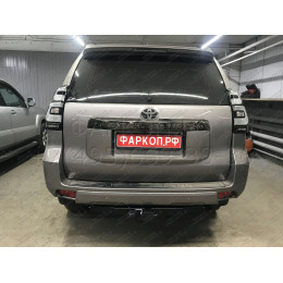 FA 1009-E Бизон Фаркоп на Toyota Land Cruiser Prado 150 2009-2023, Toyota Land Cruiser Prado 120 2002-2009 (3 точки крепления), Lexus GX 2003-2009, 2009-2023 без подрезки бампера. Тип шара: E (легко