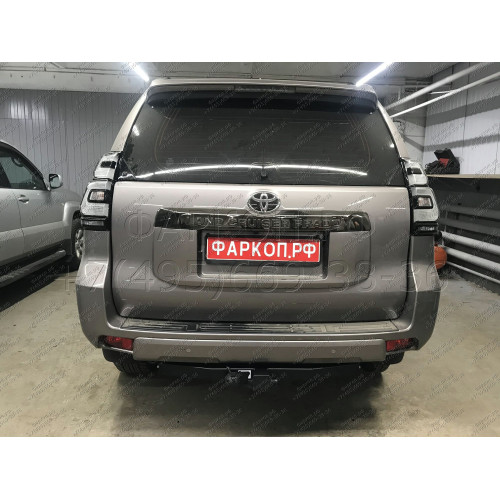 FA 1009-E Бизон Фаркоп на Toyota Land Cruiser Prado 150 2009-2023, Toyota Land Cruiser Prado 120 2002-2009 (3 точки крепления), Lexus GX 2003-2009, 2009-2023 без подрезки бампера. Тип шара: E (легкосъемный шар под квадрат). Нагрузки: 3500/120 кг. Не компл