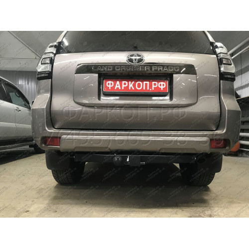 FA 1009-E Бизон Фаркоп на Toyota Land Cruiser Prado 150 2009-2023, Toyota Land Cruiser Prado 120 2002-2009 (3 точки крепления), Lexus GX 2003-2009, 2009-2023 без подрезки бампера. Тип шара: E (легкосъемный шар под квадрат). Нагрузки: 3500/120 кг. Не компл