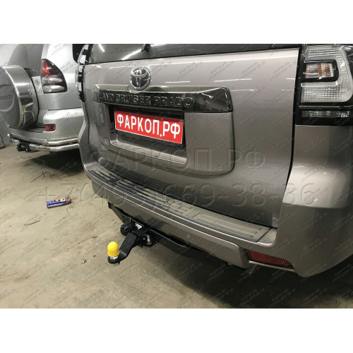 FA 1009-E Бизон Фаркоп на Toyota Land Cruiser Prado 150 2009-2023, Toyota Land Cruiser Prado 120 2002-2009 (3 точки крепления), Lexus GX 2003-2009, 2009-2023 без подрезки бампера. Тип шара: E (легкосъемный шар под квадрат). Нагрузки: 3500/120 кг. Не компл