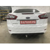 F115-A Лидер-плюс ТСУ для Ford Mondeo седан/универсал 2007-2014 без выреза бампера. Нагрузки: 1100/75 кг, масса фаркопа 14,56 кг (без электрики в комплекте)