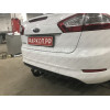F115-A Лидер-плюс ТСУ для Ford Mondeo седан/универсал 2007-2014 без выреза бампера. Нагрузки: 1100/75 кг, масса фаркопа 14,56 кг (без электрики в комплекте)