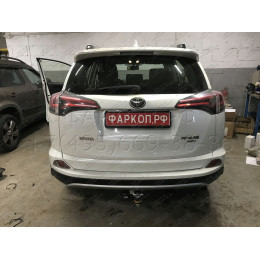 92506-A MOTODOR Фаркоп с оцинкованным шаром на Toyota RAV4 2013-2019. Необходима подрезка бампера. Тип шара: A. Нагрузки: 1500/75 кг, масса фаркопа 23 кг (без элект