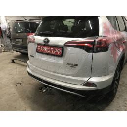 92506-A MOTODOR Фаркоп с оцинкованным шаром на Toyota RAV4 2013-2019. Необходима подрезка бампера. Тип шара: A. Нагрузки: 1500/75 кг, масса фаркопа 23 кг (без элект