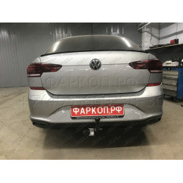 V125-A Лидер-плюс ТСУ для Volkswagen Polo седан 2010-2020, Polo лифтбек 2020-2022, Skoda Rapid лифтбек 2012-2020, 2020-2022. Требуется подрезка бампера. Нагрузки: 1000/75 кг, масса 