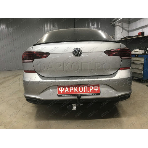V125-A Лидер-плюс ТСУ для Volkswagen Polo седан 2010-2020, Polo лифтбек 2020-2022, Skoda Rapid лифтбек 2012-2020, 2020-2022. Требуется подрезка бампера. Нагрузки: 1000/75 кг, масса фаркопа 15,02 кг (без электрики в комплекте)