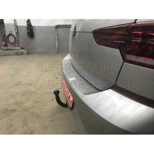 V125-A Лидер-плюс ТСУ для Volkswagen Polo седан 2010-2020, Polo лифтбек 2020-2022, Skoda Rapid лифтбек 2012-2020, 2020-2022. Требуется подрезка бампера. Нагрузки: 1000/75 кг, масса фаркопа 15,02 кг (без электрики в комплекте)