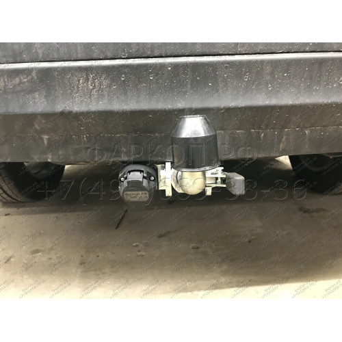 T068C GALIA Полностью оцинкованный фаркоп на Toyota Highlander 2010-2014. Тип шара: C (горизонтальный съемный). Требуется подрезка бампера. Нагрузки: 2500/120 кг, масса фаркопа 19,97 кг