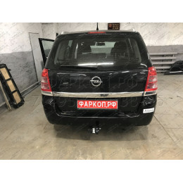 1175-A ORIS Фаркоп на Opel Zafira B 2005-2012. Необходима подрезка бампера. Тип шара: A. Нагрузки: 1500/75 кг, масса фаркопа 17,2 кг (без электрики в комплекте)