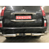 FA 0602-E(N) Бизон Фаркоп с хромированной накладкой на Toyota Land Cruiser Prado 150 2010-2023, Toyota Land Cruiser Prado 120 2002-2010 без подрезки бампера. Тип шара: E (легкосъемный шар под квадрат). Нагрузки: 3300/120 кг. Не комплектуется электрикой