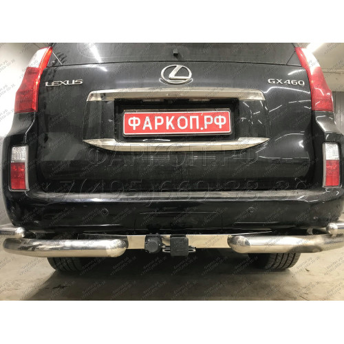 FA 0602-E(N) Бизон Фаркоп с хромированной накладкой на Toyota Land Cruiser Prado 150 2010-2023, Toyota Land Cruiser Prado 120 2002-2010 без подрезки бампера. Тип шара: E (легкосъемный шар под квадрат). Нагрузки: 3300/120 кг. Не комплектуется электрикой