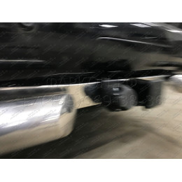 FA 0602-E(N) Бизон Фаркоп с хромированной накладкой на Toyota Land Cruiser Prado 150 2010-2023, Toyota Land Cruiser Prado 120 2002-2010 без подрезки бампера. Тип шара: E (легкосъемны