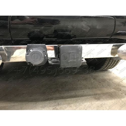 FA 0602-E(N) Бизон Фаркоп с хромированной накладкой на Toyota Land Cruiser Prado 150 2010-2023, Toyota Land Cruiser Prado 120 2002-2010 без подрезки бампера. Тип шара: E (легкосъемный шар под квадрат). Нагрузки: 3300/120 кг. Не комплектуется электрикой