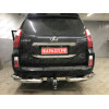 FA 0602-E(N) Бизон Фаркоп с хромированной накладкой на Toyota Land Cruiser Prado 150 2010-2023, Toyota Land Cruiser Prado 120 2002-2010 без подрезки бампера. Тип шара: E (легкосъемный шар под квадрат). Нагрузки: 3300/120 кг. Не комплектуется электрикой