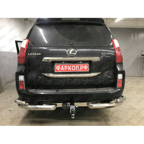 FA 0602-E(N) Бизон Фаркоп с хромированной накладкой на Toyota Land Cruiser Prado 150 2010-2023, Toyota Land Cruiser Prado 120 2002-2010 без подрезки бампера. Тип шара: E (легкосъемный шар под квадрат). Нагрузки: 3300/120 кг. Не комплектуется электрикой