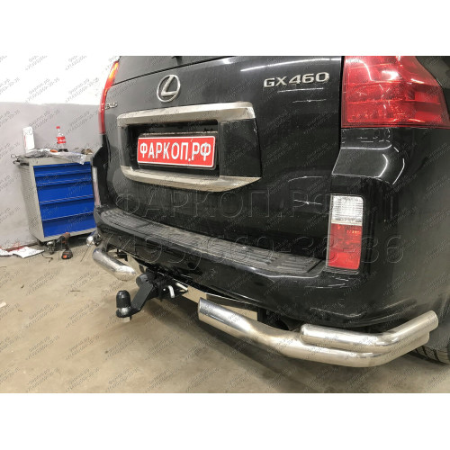 FA 0602-E(N) Бизон Фаркоп с хромированной накладкой на Toyota Land Cruiser Prado 150 2010-2023, Toyota Land Cruiser Prado 120 2002-2010 без подрезки бампера. Тип шара: E (легкосъемный шар под квадрат). Нагрузки: 3300/120 кг. Не комплектуется электрикой