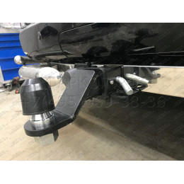 FA 0602-E(N) Бизон Фаркоп с хромированной накладкой на Toyota Land Cruiser Prado 150 2010-2023, Toyota Land Cruiser Prado 120 2002-2010 без подрезки бампера. Тип шара: E (легкосъемны