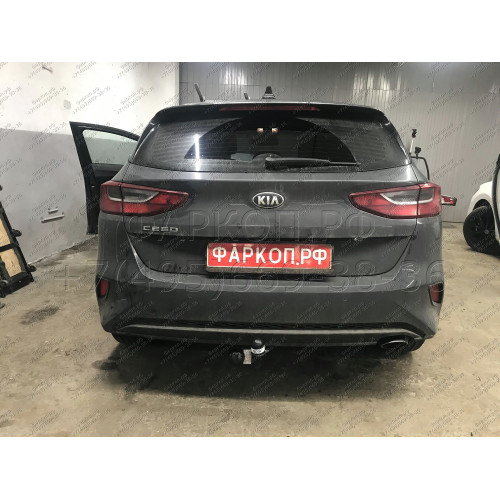 6763-A ORIS Фаркоп на Kia Ceed хетчбек 2018- без выреза в бампере. Тип шара: A. Нагрузки: 1500/75 кг, масса фаркопа 16,2 кг (без электрики в комплекте)