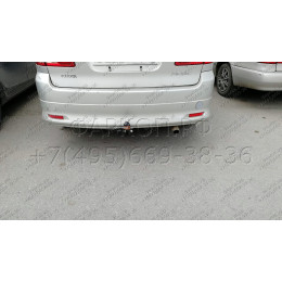 H.T60.A HALTY Фаркоп на Toyota Ipsum 2WD/4WD (кузов ACM21, ACM26) 2001-2009, Toyota Avensis Verso 2001-2009. Возможно потребуется подрезка бампера. Тип шара: A. Нагрузки: 750/75 кг, масс