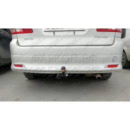 H.T60.A HALTY Фаркоп на Toyota Ipsum 2WD/4WD (кузов ACM21, ACM26) 2001-2009, Toyota Avensis Verso 2001-2009. Возможно потребуется подрезка бампера. Тип шара: A. Нагрузки: 750/75 кг, масс