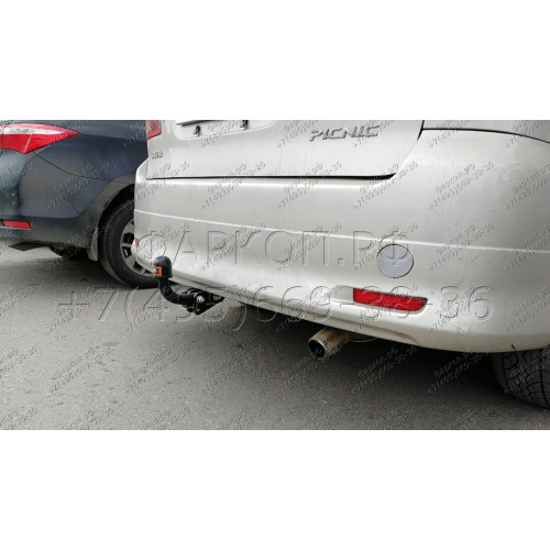 H.T60.A HALTY Фаркоп на Toyota Ipsum 2WD/4WD (кузов ACM21, ACM26) 2001-2009, Toyota Avensis Verso 2001-2009. Возможно потребуется подрезка бампера. Тип шара: A. Нагрузки: 750/75 кг, масса фаркопа 16,1 кг