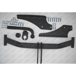J-061 STEINHOF Фаркоп на Jeep Cherokee KJ 2001-2008 без снятия и подрезки бампера. Тип шара: A. Нагрузки: 3500/140 кг, масса фаркопа 23,9 кг (без электрики в комплекте)