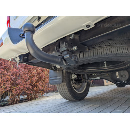 JCE-23-991422.00 PT GROUP Фаркоп на JAC T8 2023-, Sollers ST6 2023- без снятия и подрезки бампера. Тип шара: AV (вертикально съемный с ключом). Нагрузки: 3500/140 кг, масса ф