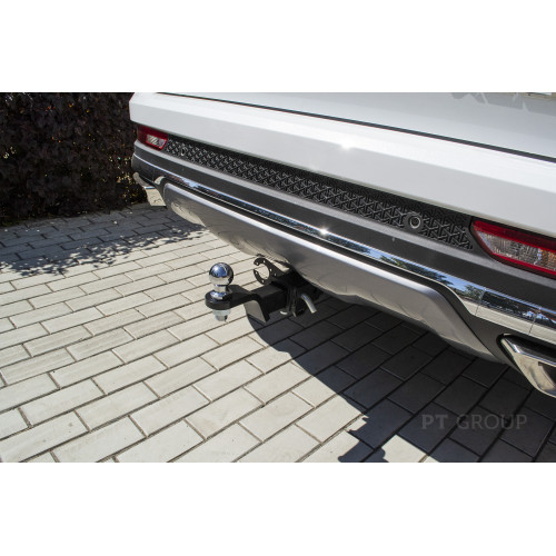 JXD-23-991122.00 PT GROUP Фаркоп на Jetour X90 Plus 2023- без подрезки бампера. Тип шара: E (легкосъемный шар под квадрат). Нагрузки: 1200/100 кг, масса фаркопа 20,9 кг (без электрики в комплекте)
