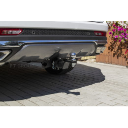JXD-23-991122.00 PT GROUP Фаркоп на Jetour X90 Plus 2023- без подрезки бампера. Тип шара: E (легкосъемный шар под квадрат). Нагрузки: 1200/100 кг, масса фаркопа 20,9 кг (б