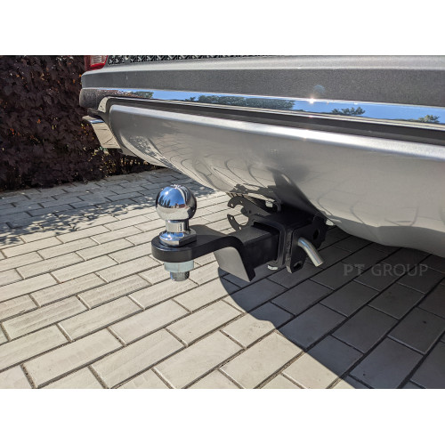 JXD-23-991122.00 PT GROUP Фаркоп на Jetour X90 Plus 2023- без подрезки бампера. Тип шара: E (легкосъемный шар под квадрат). Нагрузки: 1200/100 кг, масса фаркопа 20,9 кг (без электрики в комплекте)