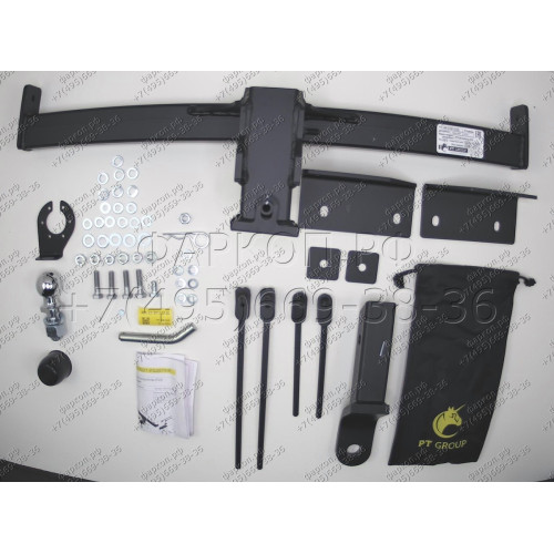 JXD-23-991122.00 PT GROUP Фаркоп на Jetour X90 Plus 2023- без подрезки бампера. Тип шара: E (легкосъемный шар под квадрат). Нагрузки: 1200/100 кг, масса фаркопа 20,9 кг (без электрики в комплекте)