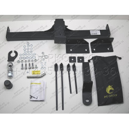 JXD-23-991122.00 PT GROUP Фаркоп на Jetour X90 Plus 2023- без подрезки бампера. Тип шара: E (легкосъемный шар под квадрат). Нагрузки: 1200/100 кг, масса фаркопа 20,9 кг (б