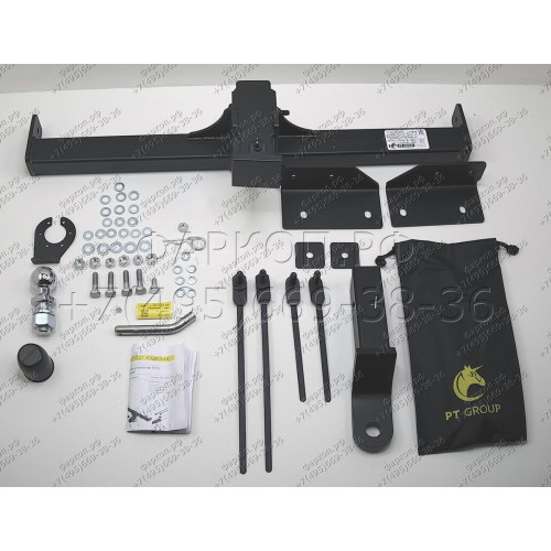 JXD-23-991122.00 PT GROUP Фаркоп на Jetour X90 Plus 2023- без подрезки бампера. Тип шара: E (легкосъемный шар под квадрат). Нагрузки: 1200/100 кг, масса фаркопа 20,9 кг (без электрики в комплекте)