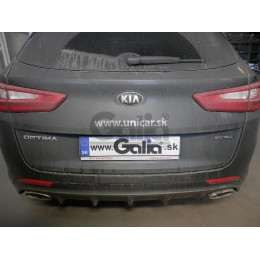 K042A GALIA Полностью оцинкованный фаркоп на Kia Optima седан/универсал, кроме дизель, кроме гибрид 2015-2020. Тип шара: A. Невидимый вырез бампера. Нагруз