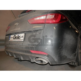 K042A GALIA Полностью оцинкованный фаркоп на Kia Optima седан/универсал, кроме дизель, кроме гибрид 2015-2020. Тип шара: A. Невидимый вырез бампера. Нагруз