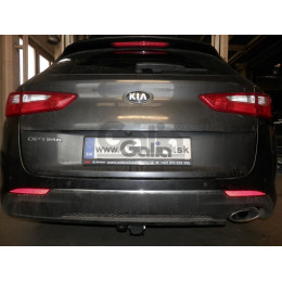 K042A GALIA Полностью оцинкованный фаркоп на Kia Optima седан/универсал, кроме дизель, кроме гибрид 2015-2020. Тип шара: A. Невидимый вырез бампера. Нагруз