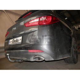 K042A GALIA Полностью оцинкованный фаркоп на Kia Optima седан/универсал, кроме дизель, кроме гибрид 2015-2020. Тип шара: A. Невидимый вырез бампера. Нагруз