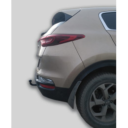 K124-A Лидер-плюс ТСУ для Kia Sportage 4 рестайл 2018-2022, Hyundai Tucson рестайл, кроме авто с двигателем 2,4 л 2018-2021 без выреза бампера. Нагрузки: 1500/75 кг, масса ф