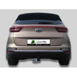 K124-A Лидер-плюс ТСУ для Kia Sportage 4 рестайл 2018-2022, Hyundai Tucson рестайл, кроме авто с двигателем 2,4 л 2018-2021 без выреза бампера. Нагрузки: 1500/75 кг, масса ф