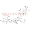 M-359 STEINHOF Фаркоп на Mitsubishi Pajero Pinin H70 3 двери 1999-2007. Требуется подрезка бампера. Тип шара: A. Нагрузки: 1850/85 кг, масса фаркопа 19,4 кг (без электрики в комплекте)