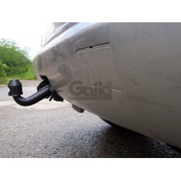 M029A GALIA Полностью оцинкованный фаркоп на Mercedes M-Class w163 1998-2005 (запасное колесо под бампером). Подрозетник убирается за бампер. Тип шара: F. Без вы